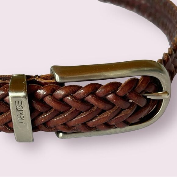 Esprit Accessories - Vintage Esprit leather braided leather belt excellent condition small 35”‎